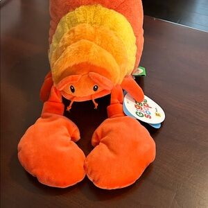 Gigglescspe Orange and Yellow Plush Lobster Toy